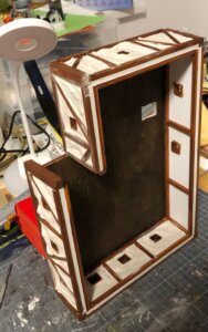 Fachwerk beim Trocknen (Gips)